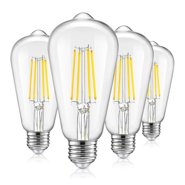 Dimmable St64 12W Vintage LED Edison Bulbs Filament Light Bulb